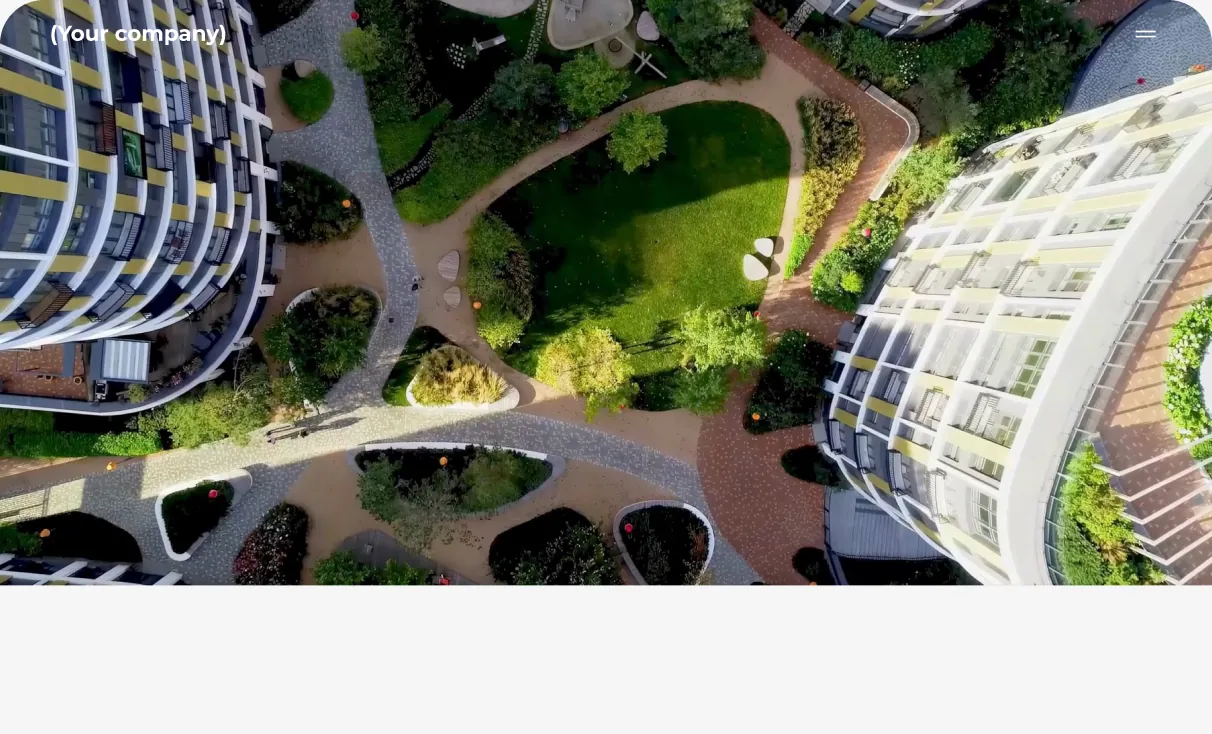 Home page of the landscape architecture studio website